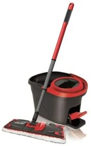 Mop with Bucket Vileda Ultramax Nero Rosso Plastica Fibra