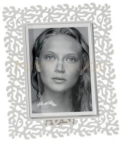 Portafoto corallo grande bianco marmo