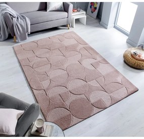 Tappeto in lana rosa 120x170 cm Gigi - Flair Rugs