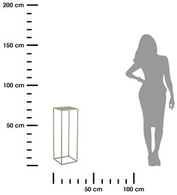 Portafiori 70x24 cm beige