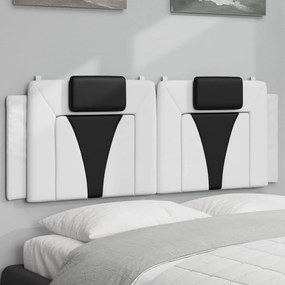 Cuscino Testiera Nero E Bianco 120 Cm İn Similpelle /