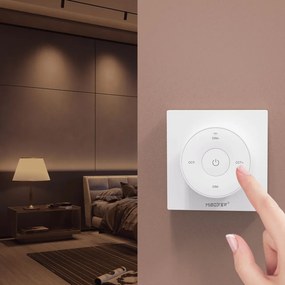 Telecomando con base da Parete Monocolore e CCT Senza cavi - Bianco