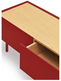 Mobile TV rosso scuro effetto rovere 180x45 cm Arista - Teulat