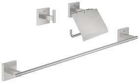 GROHE 41124DC0 - Set di accessori START CUBE 558 mm in acciaio inox