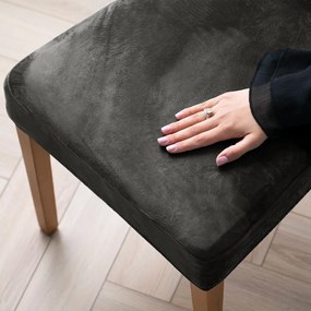 Set di coprisedia grigi con rivestimento elastico per sedie 4 pz 48 cm Sento – Restilo