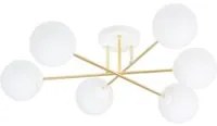 Lampada a Soffitto Magnum, Oro, Acciaio, 75x26x75 cm, EPIKASA