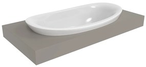 Ceramica flaminia io lavabo 90 cm da incasso senza troppopieno senza piano rubinetteria in ceramica bianco