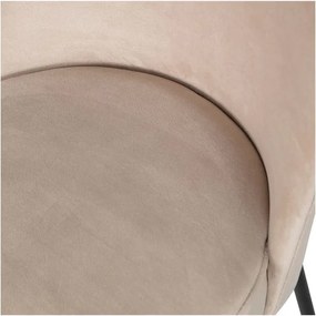 Sedie da pranzo in set beige in velluto 2 pz Vogue – WOOOD