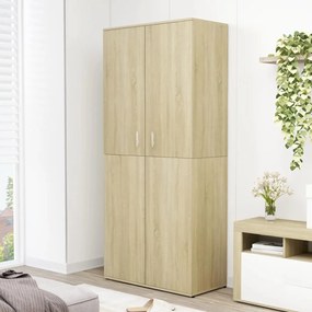 Scarpiera Rovere Sonoma 80x39x178 Cm İn Legno Multistrato /