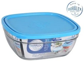 Porta pranzo Ermetico Duralex Freshbox Azzurro Quadrato (23 x 23 x 9 cm) (3 L)