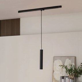 Arcchio Ejona, sospensione LED a binario nero 6/40cm