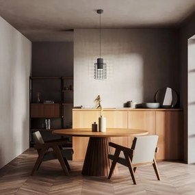 Eglo 43625 - Lampadario su corda MILLIGAN 1xE27/40W/230V d. 20 cm nero