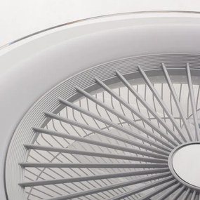 Plafoniera LED dimmerabile con ventola ZONDA LED/48W/230V argento + tc