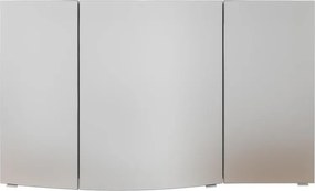 Specchio Contenitore Contea Con Illuminazione PELIPAL sinistro bianco lucido L 120 x H 70 x P 17 cm, completo di presa ed interuttore