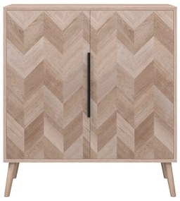 Credenza rovere sonoma 80x38,5x88 cm in legno multistrato