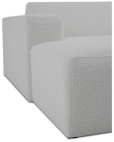 Modulo divano bianco in tessuto bouclé (angolo sinistro) Roxy - Scandic