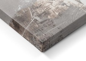 Quadro con elementi dipinti a mano 70x100 cm Ash – Styler