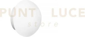 Plafoniera nivesin metallo e vetro bianca con ip44 1 luce attacco ...