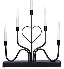 Solight 1V280 - Portacandela natalizio a LED 5xLED/2xAA bianco caldo