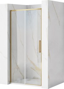 Porta doccia REA Rapid Slide 100 Gold Brush