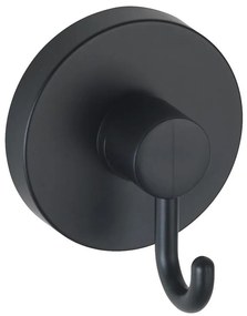 WENKO 24730100-Gancio VACUUM-LOC rotondo SCHW 6x6,7 cm nero