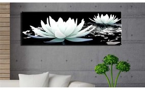 Quadro Gigli in alabastro  Colore Nero, Dimensioni e Misure 150x50