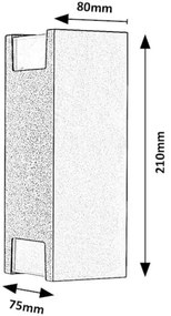 Rabalux 77055 - Applique da esterno CERNON 2xGU10/7W/230V IP44 nero