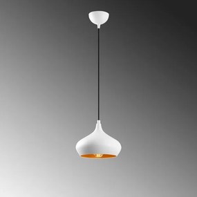 Lampada a sospensione con cavo DODO 1xE27/40W/230V bianco