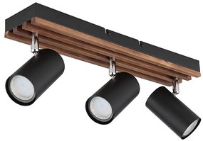 Globo 57909-3 - Faretto KAYDEN 3xGU10/25W/230V nero