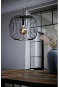 Nordlux - Lampada a sospensione BERONI con cavo 1xE27/60W/230V, nero, diam. 40 cm