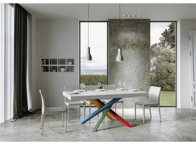 Tavolo allungabile 90x160/264 cm Volantis Bianco Frassino telaio 4/B