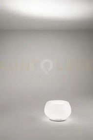 Lumetto in vetro e metallo bianco lucido kave led 12w 3000k cri?80 ...