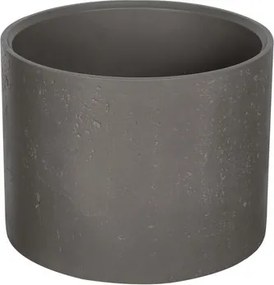 Lavabo da appoggio cilindrico alto con finitura terrazzo grigio cemento| KTERC-400GR - KAMALU