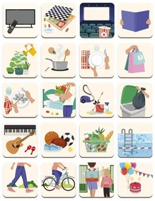 Planner familiare magnetico - 75 pz