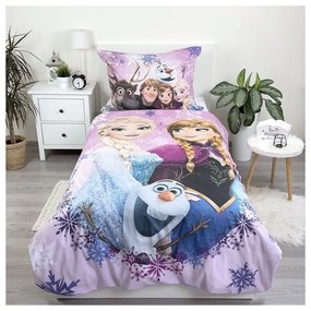 Biancheria da letto per bambini in cotone per letto singolo 140x200 cm Frozen - Jerry Fabrics