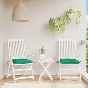 Cuscini Per Sedia 2 Pz Verdi 40x40x7 Cm İn Tessuto Oxford /