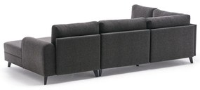 Divano angolare a U antracite Belen - Balcab Home