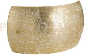 Applique a parete vanity oro 2 luci attacco e14 27x8x15cm in vetro ...