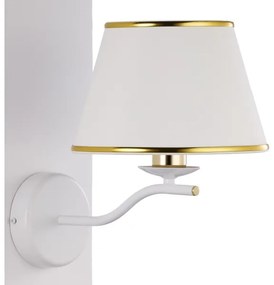 Jupiter 2086 - Lampada da parete SAMBA 1xE27/15W/230V bianco/oro