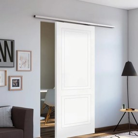 Porta scorrevole reversibile Clew in mdf bianco, L 92.5 x H 211.5 cm, con binario Belem