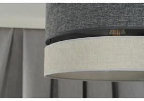 Duolla - Lampadario a sospensione con filo DOUBLE 1xE27/15W/230V diametro 40 cm grigio