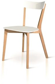 Set di 2 sedie MIRASIERRA in legno bianco e naturale