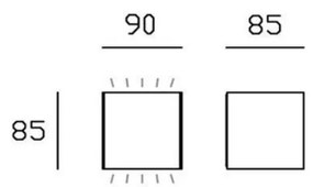 Box lampada parete bi-emissione