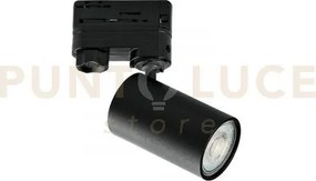 Faro proiettore per sistema  binario squib nero 1 luce attacco gu10...