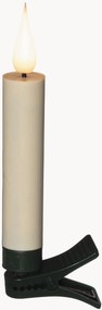 Candela a clip a LED con timer e telecomando Donna, bianco caldo