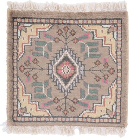 Agra Tappeto orientale 30 x 30 (Indian) Annodato A Mano