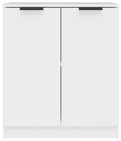 Credenza bianca 60x30x70 cm in legno multistrato