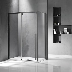 Box doccia 90x150 telaio colore gun metal vetro 8mm  | KSA5000GM - KAMALU