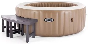 Intex - panchina per piscine idromassaggio 'purespa' marrone 4 posti - cod. 28514
