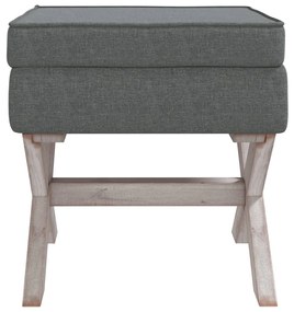 Sgabello portaoggetti grigio scuro 45x45x49 cm in tessuto